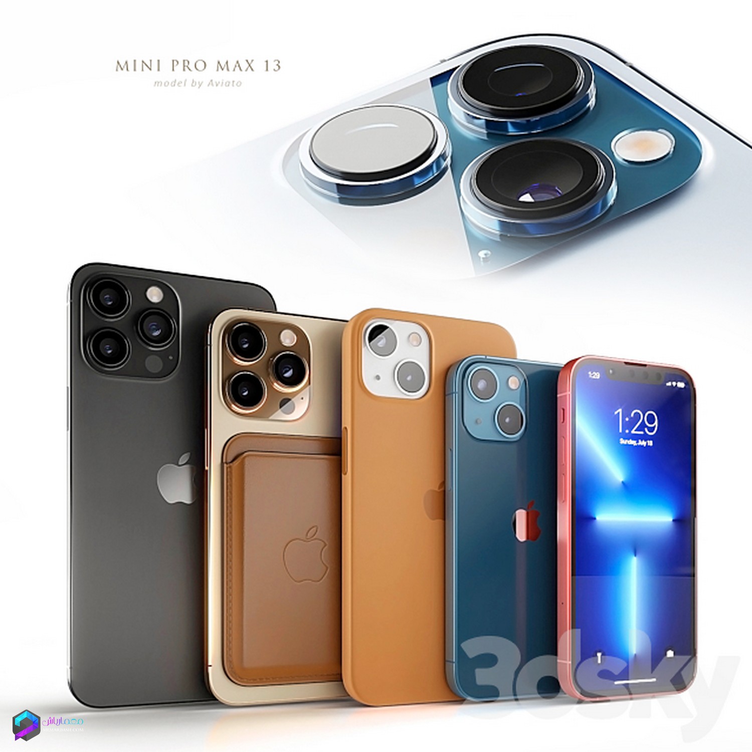 گوشی موبایل مدل سه بعدی Apple iPhone 13