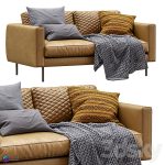 مبل راحتی پایه کوتاه مدل سه بعدیBoutique Leather Sofa By Moooi | Boutique Leather Sofa By Moooi