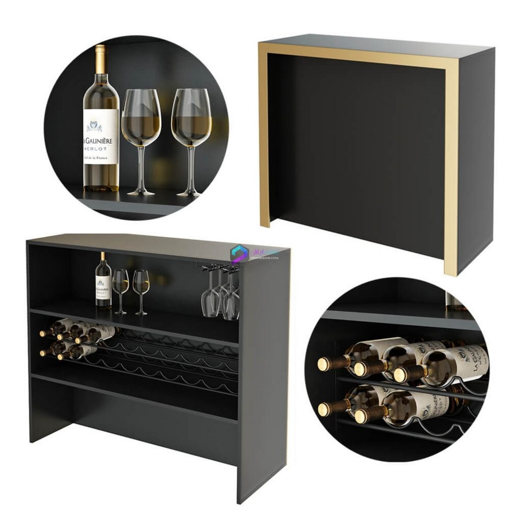 میز بار مدل سه بعدی  EICHHOLTZ Bar Grimaldi 111437