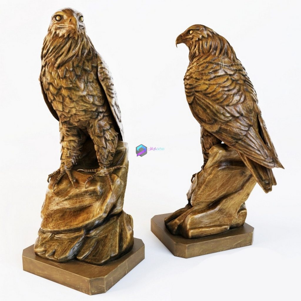 مجسمه عقاب مدل سه بعدی | Eagle
