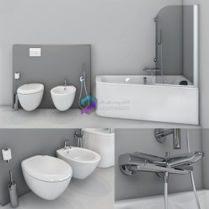Jacob Delafon. Bath Odeon Up, toilet and bidet Presquile
