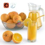 پرتقال و اب پرتقال نوشیدنی مدل سه بعدی Oranges and Orange Juice | Oranges and Orange Juice