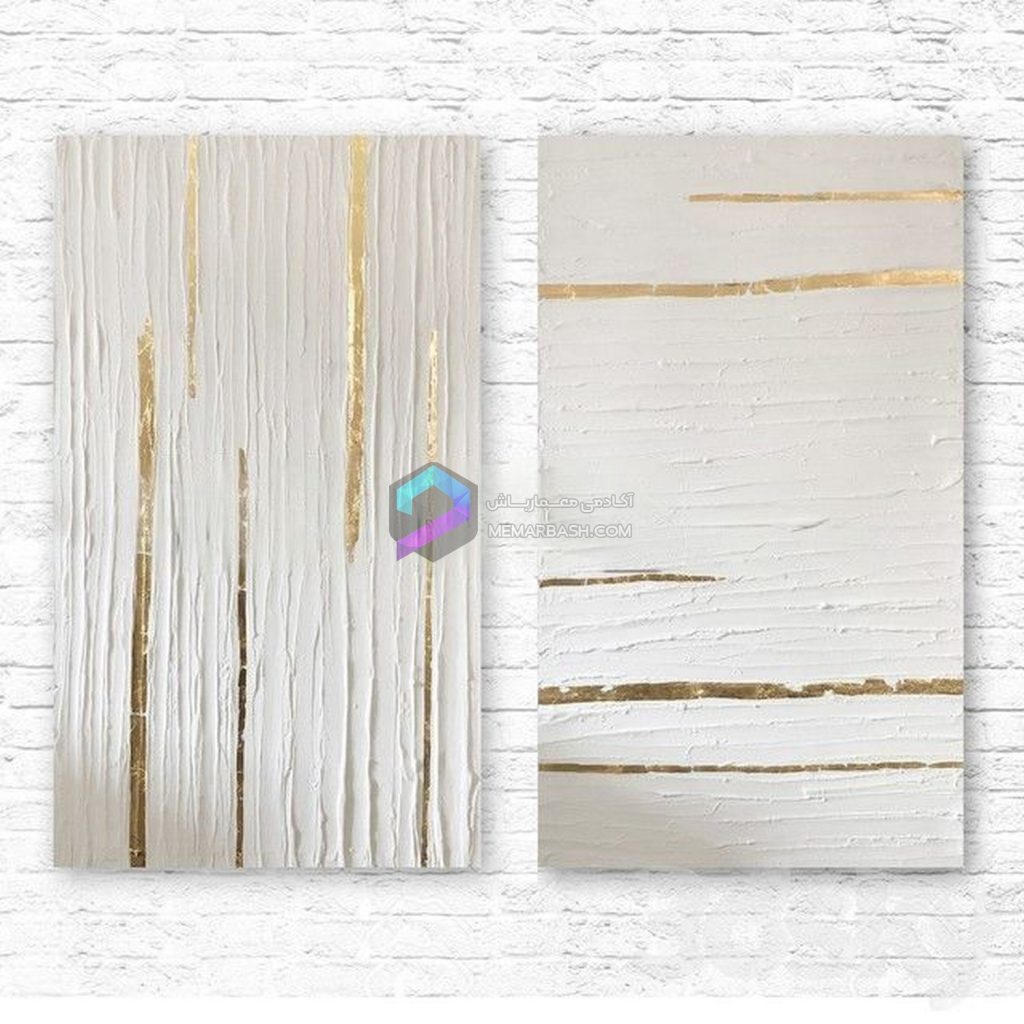 تابلو نقاشی انتزاعی مدل سه بعدی Painting Abstraction