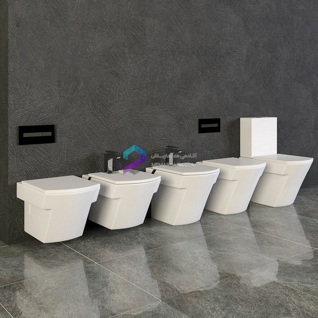 ست لوازم سرویس بهداشتی مدل سه بعدی Roco Hall