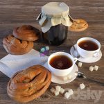 ست صبحانه خوراکی مدل سه بعدی Still Life | Still Life