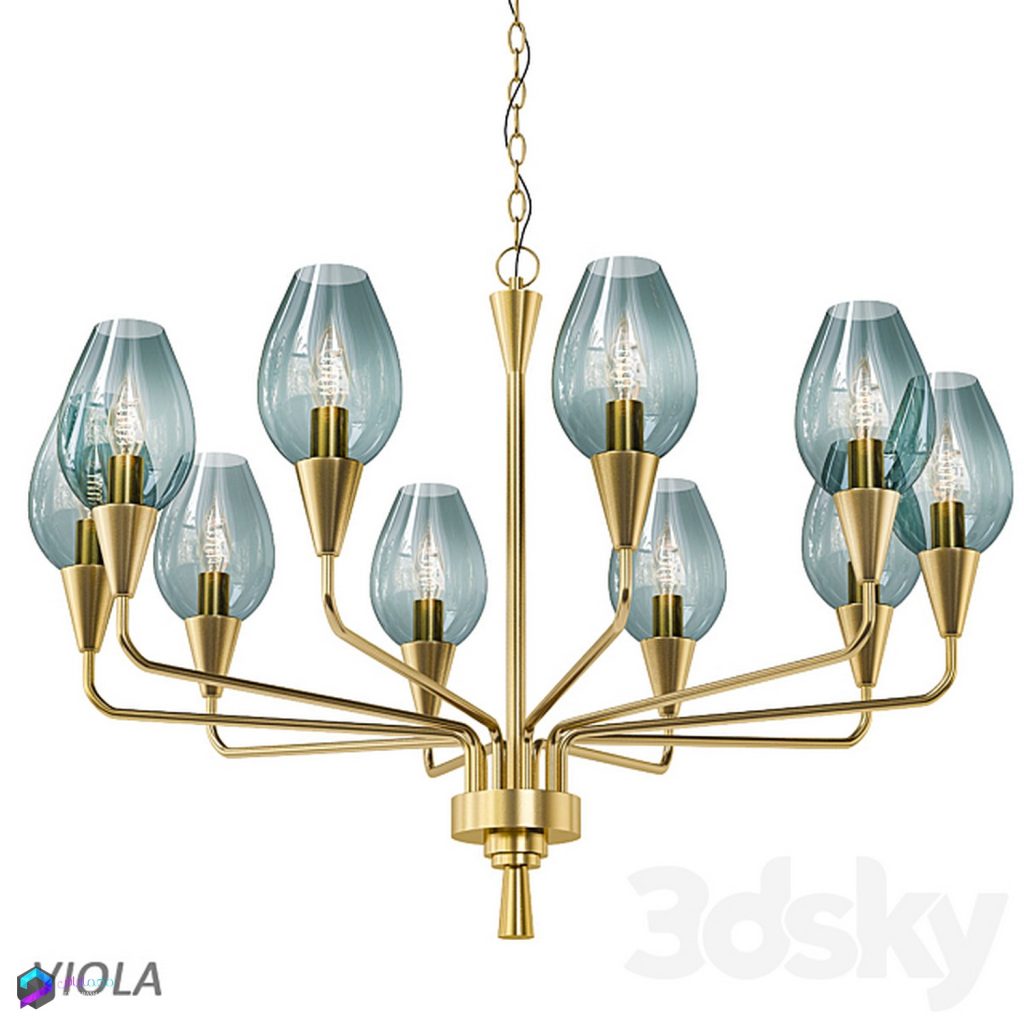 لوستر کلاسیک  مدل سه بعدی Viola