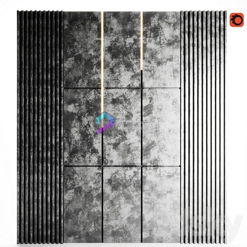 پنل دکوراتیو دیواری مدل سه بعدی Wall panel 6