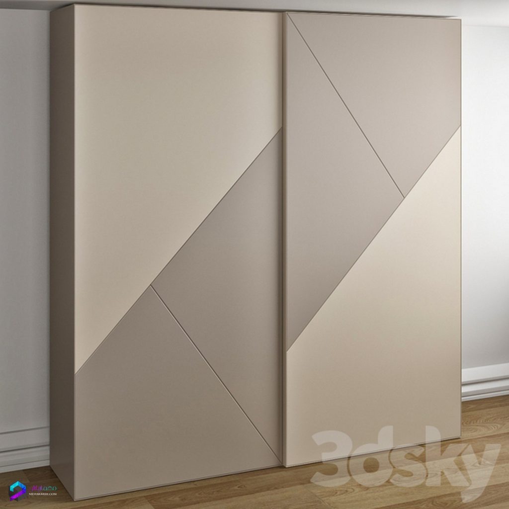 کمد مدل سه بعدی White_Wardrobe_Cross