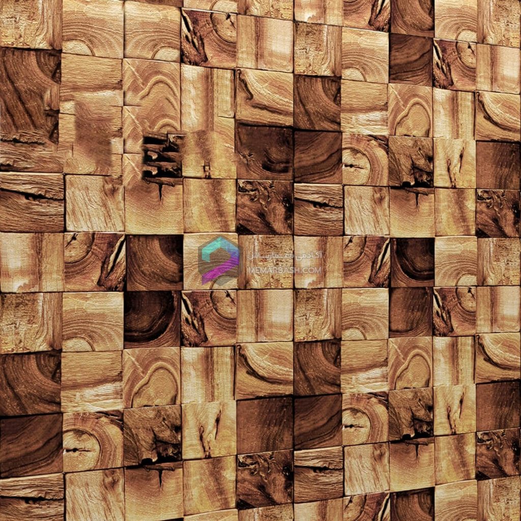 پنل های چوبی دکوراتیو مدل سه بعدی Wood panel 2