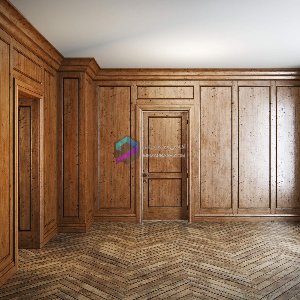 پنل چوبی مدل سه بعدی Wood panels 1