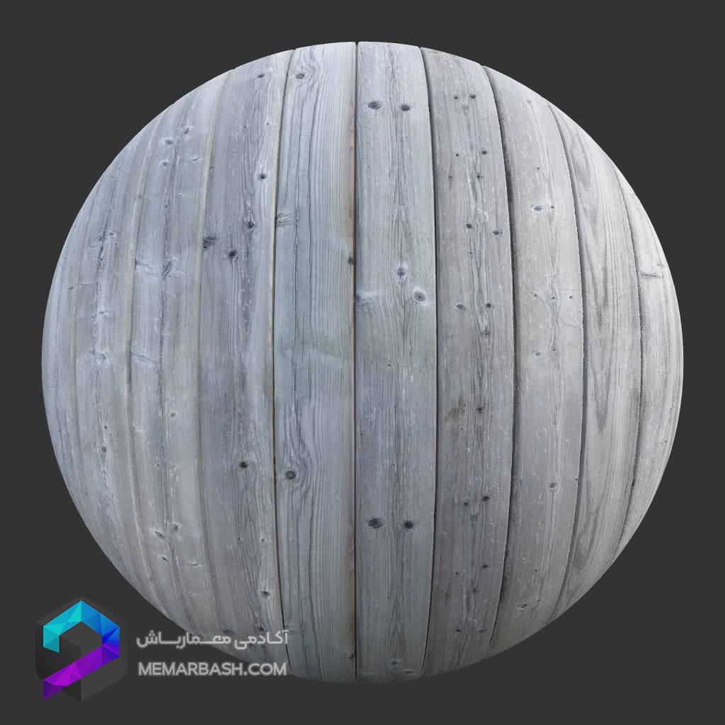 متریال چوب طوسی بافت ریز WoodPlanks 29