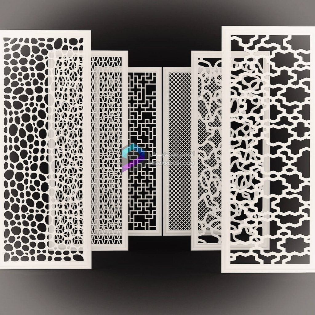 ست پنل های دکوراتیو مدل سه بعدی Set of decorative panels