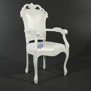 صندلی چوبی دسته دار کلاسیک مدل سه بعدی armchair ModeneseGastone
