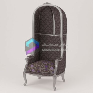 مبل صندلی کلاسیک مدل سه بعدی armchair ModeneseGastone