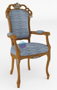 صندلی چوبی دسته دار کلاسیک مدل سه بعدی Chairwitharmrests–ModeneseGastone