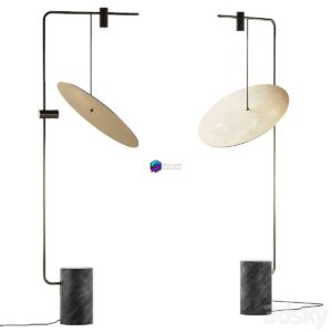 374 Lighting Fixtures 30 The Moon Floor Lamp