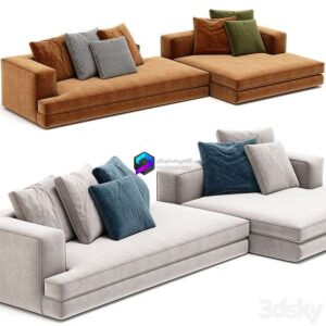 ARBITER Sofa with chaise longue By Maxalto 0