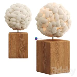 Ball table lamp by Helen Loom
