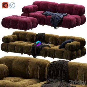 Camaleonda Sofa by B&b Italia (with plaid) 0