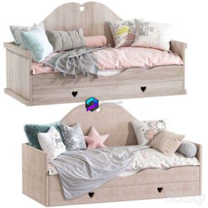 Childrens sofa bed with pillows 0