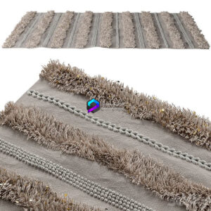 Shag rug with glitter 0