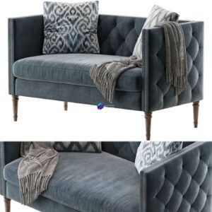 Vanves chesterfield settee 0