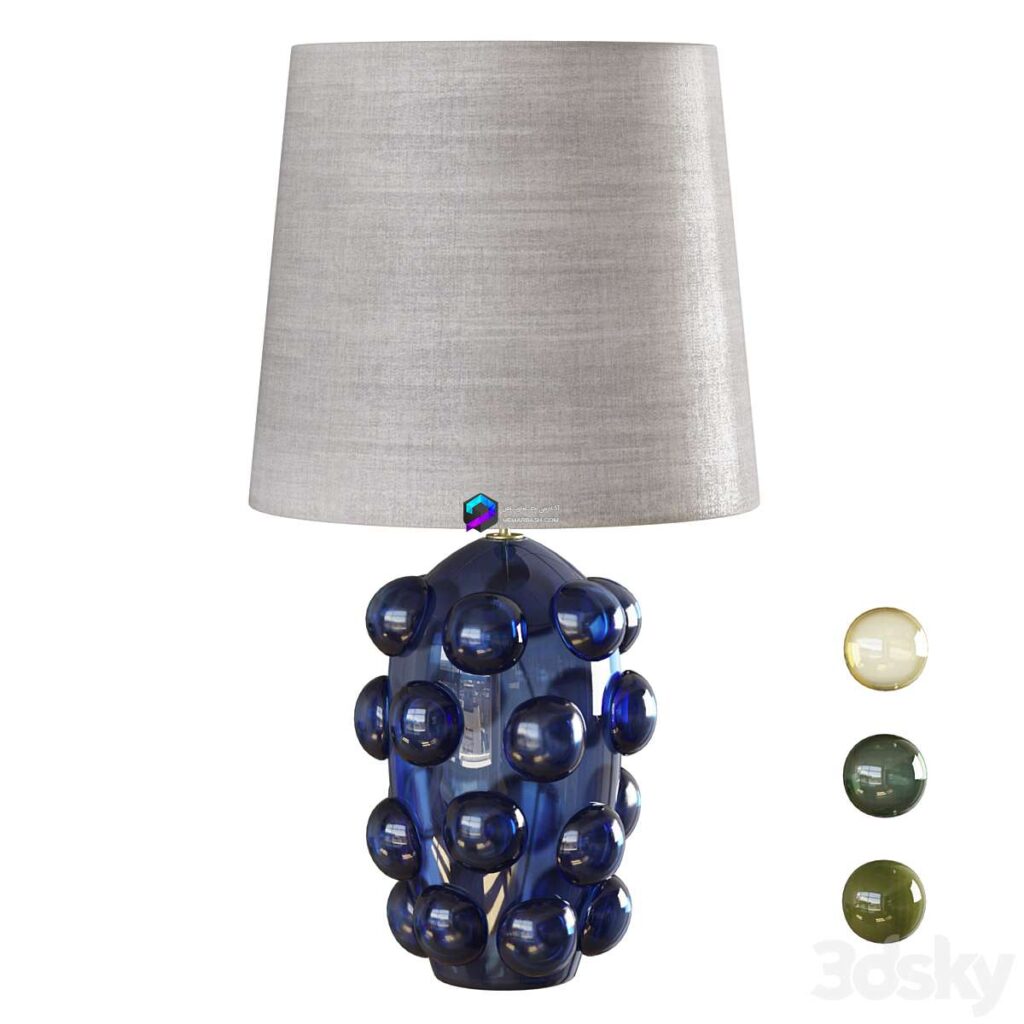 Lamp  مدل چراغ خواب رومیزی شیشه ای در 4 رنگ