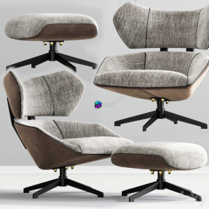 Camila Armchair And Pouf
