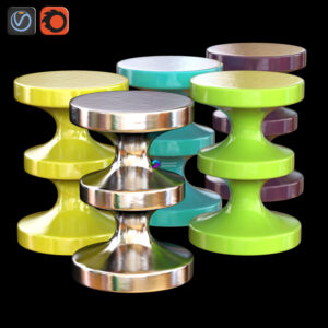 Ceramic stool INDIA MAHDAVI
