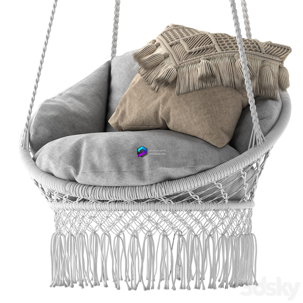 Chair آبجکت صندلی تابی آویز بافت مراکشی