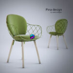 Pina design مدل صندلی فضای بیرون رنگ سبز | Pina design by Jaime Hayon 0