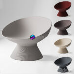 Armchair مدل صندلی گرد مدرن 5 رنگ | Plust FADE Armchair