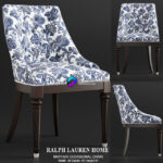 مدل صندلی ناهار خوری کلاسیک طرحدار | RLH MAYFAIR OCCASIONAL CHAIR 0