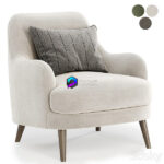 Arm Chair مدل صندلی مخمل مدرن 3 رنگ | Sophie Arm Chair