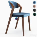chair مدل صندلی تک چوبی ناهارخوری 4 رنگ | Spin chair by Martin Ballendat 0