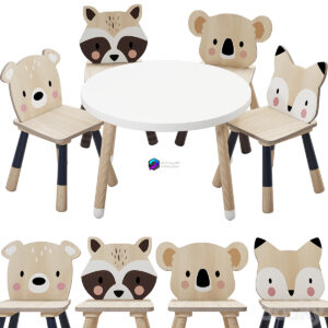 Tender Leaf Forest Table and Chair for Children