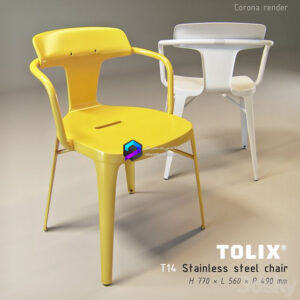 Tolix t14 stainless steel 1