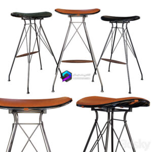 Wire Bar Stool by Overgaard & Dyrman