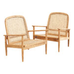 Zara Home مدل صندلی تک چوبی حصیری | Zara Home The Teak and Rattan Armchair 1 scaled