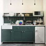 آبجکت کابینت آماده سبز به همراه دکوری و اکسسوری | Big Kitchen Set 0
