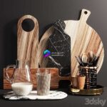 ست تخته و اکسسوری آشپزخانه | Decorative Set for the Kitchen 001