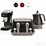 ست لوازم برقی آشپزخانه در 3 رنگ | Delongi kitchen appliance set