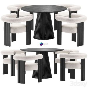 Eichholtz Percy Chair and La Forma Irune Table