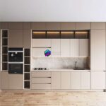 صحنه آماده کابینت مدرن بژ | Kitchen 087 | Kitchen 087