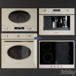 ست لوازم آشپزخانه مدرن سفید | Kitchen white appliances | Kitchen Appliances Smeg Colonial