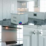 صحنه آماده آشپزخانه نئوکلاسیک سفید با کف سنگ | White neoclassical kitchen with stone floor | Kitchen Elegance from Nolte