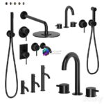 آبجکت ست شیرآلات و دوش مشکی و 4 رنگ دیگر | Mixers Kludi set 0