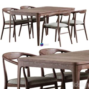 New York Table and Turin Chair by deephouse 0
