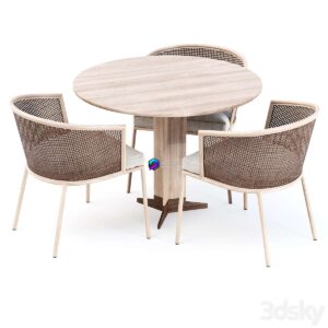 Outdoor garden furniture set_v12