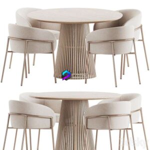 Rimo Chair Jeanette Table Dining Set 0